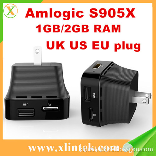 Wholesale android smart tv set top box T95P amlogic s905x quad core with power plug intel android 4k tt tv box